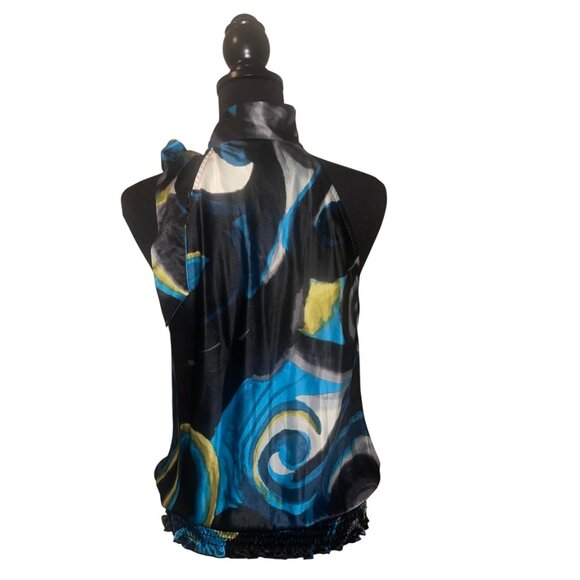 HEART SOUL ABSTRACT PRINT BLOUSE - Picture 3 of 4